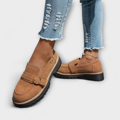 Stylowe casual loafersy z okrągłym noskiem